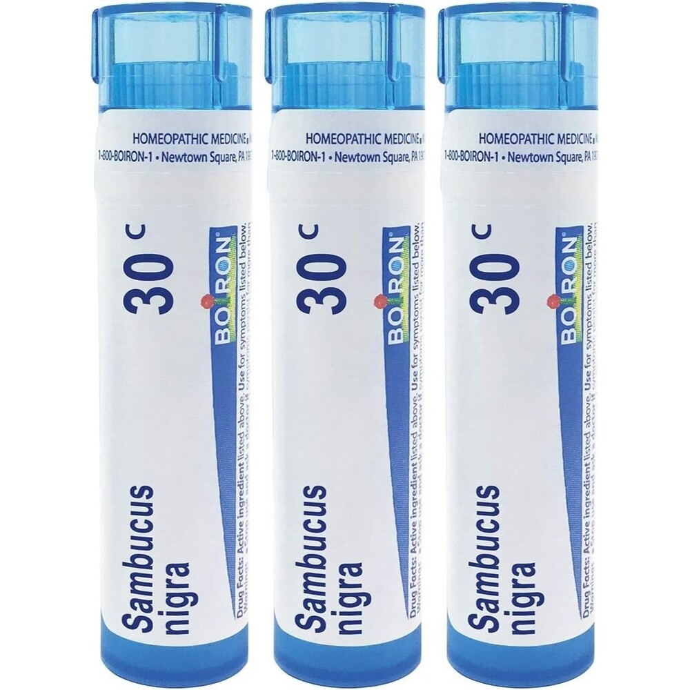 Boiron Sambucus Nigra 30c Homeopathic Medicine Painful Cough Hoarseness 3-Pack